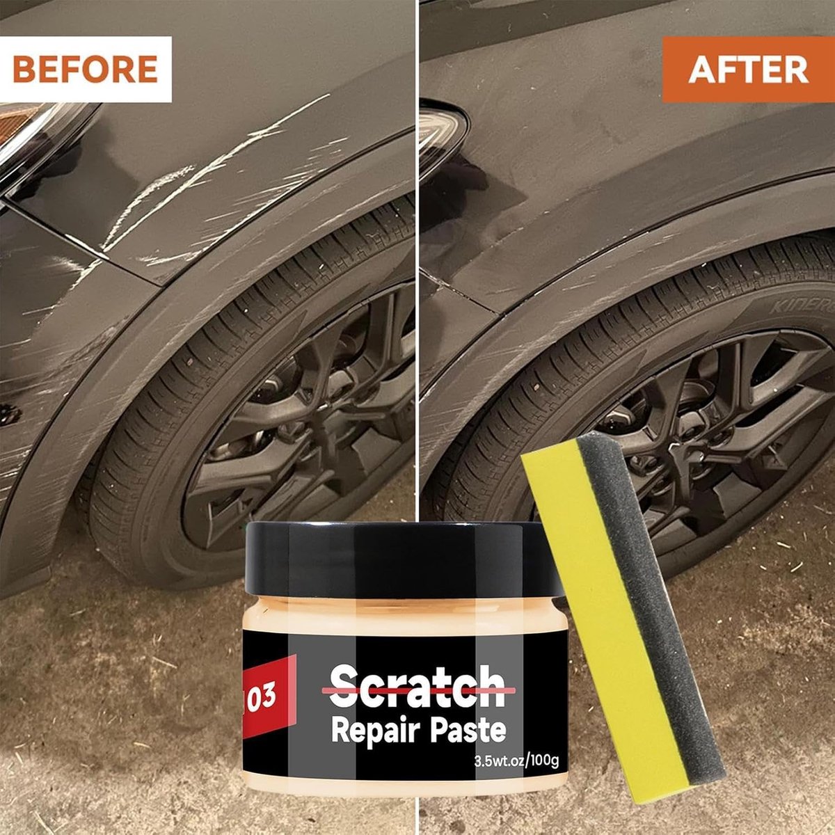 Krassenverwijderaar Auto - Lak reparatie - Lak herstellen - Snel werkend middel - 30g of 100g - Wit – foto 7