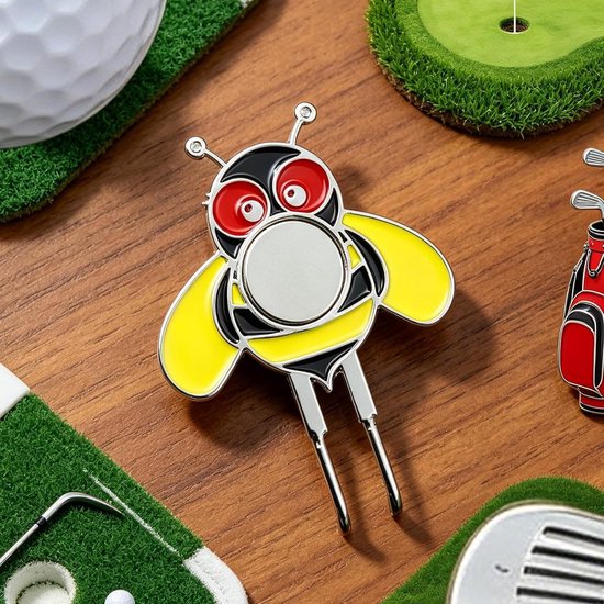 Golf Marker Clip - Pet Accessoire - Golfen op de baan - Magnetische houder - 4.1 x 3 cm — afbeelding 5