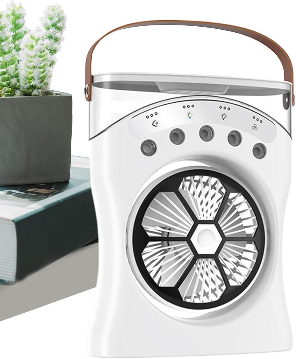 Desktop Ventilator - Vernevelaar Koeler - Persoonlijke Koeling - 180 Graden Rotatie - 550ml Tank - Wit