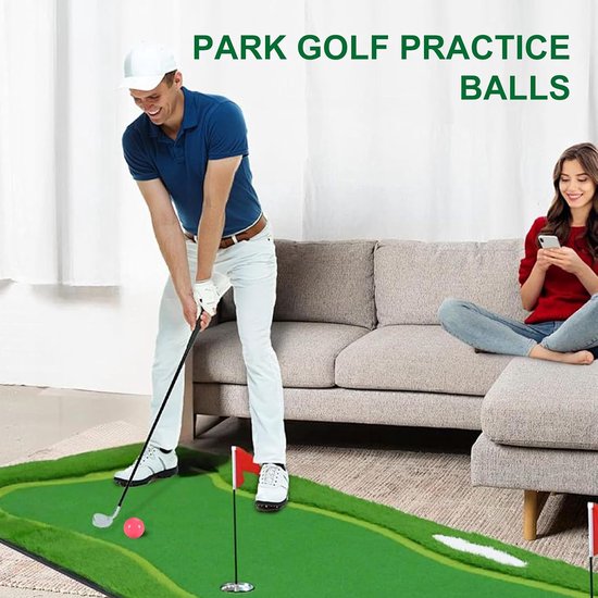 Golfballen - Oefenballen Golf - Golfvaardigheden Verbeteren - Hoge Zichtbaarheid - 6 cm - Roze — afbeelding 4