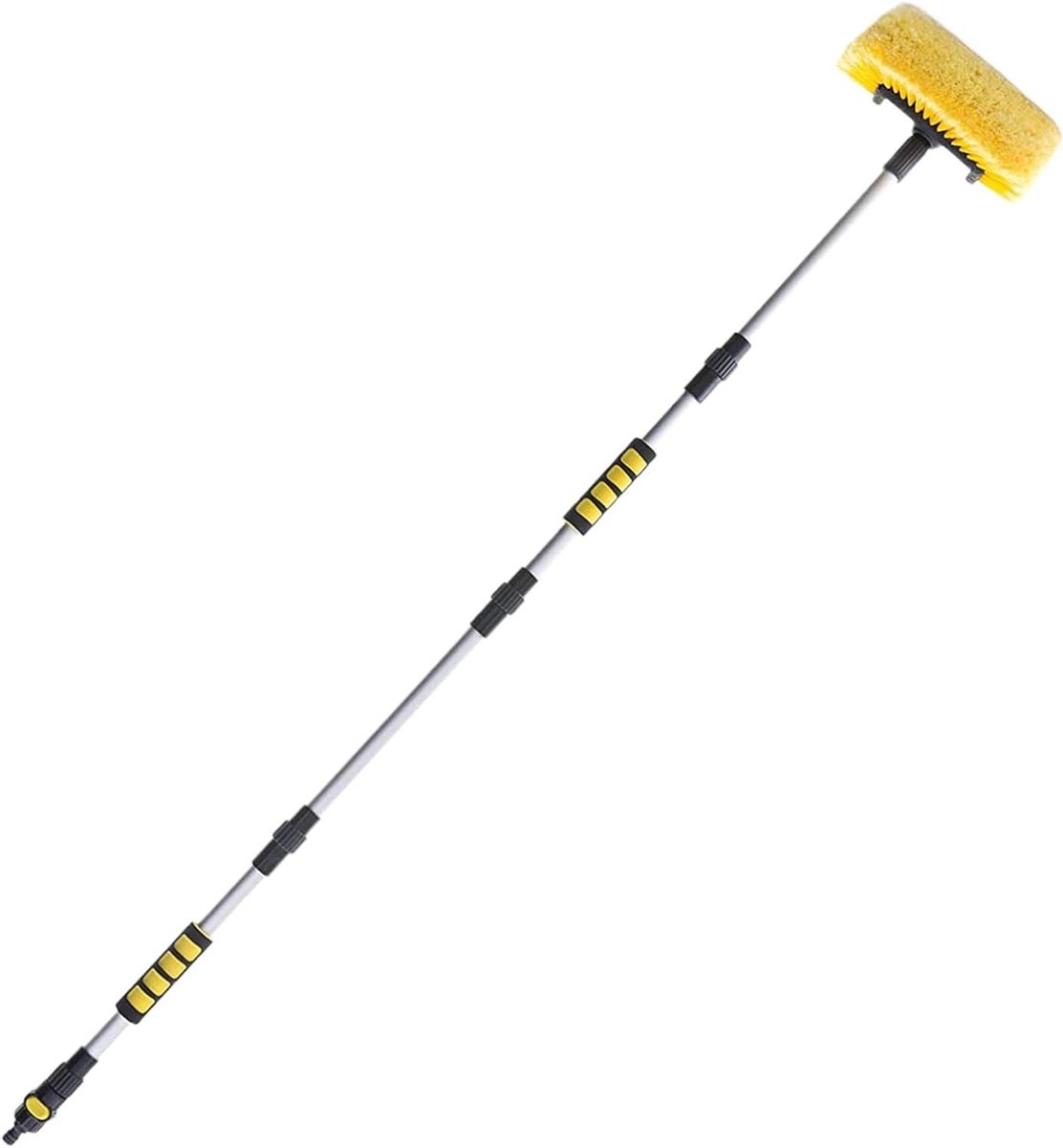 Autowasborstel - Reinigingskit - Voertuig Glanzend - Verstelbare Stang - 160 cm - Grijs