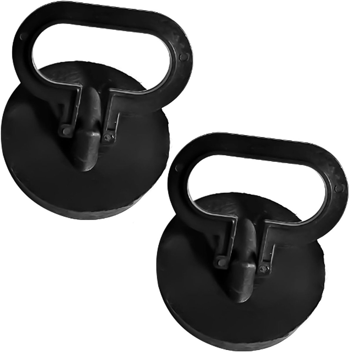 Set van 2 Universele Badstoppen 42-46 mm voor Badkuip, Wastafel en Gootsteen, Zwart, Kunststof