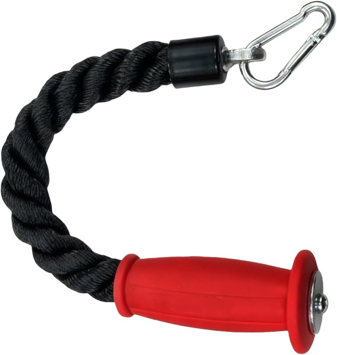 Nylon tricep rope met antislip handvatten voor effectieve triceps training en spieropbouw, ideaal voor fitness in de gym of thuis