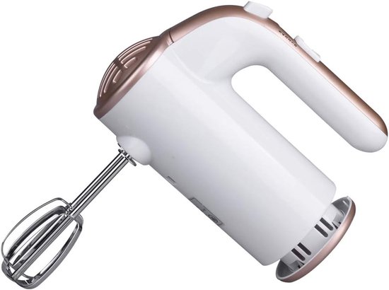 Elektrische Handmixer - Keukenmixer - Bakken en Mixen - 5 Snelheden Turbo - 200W - Wit — afbeelding 5