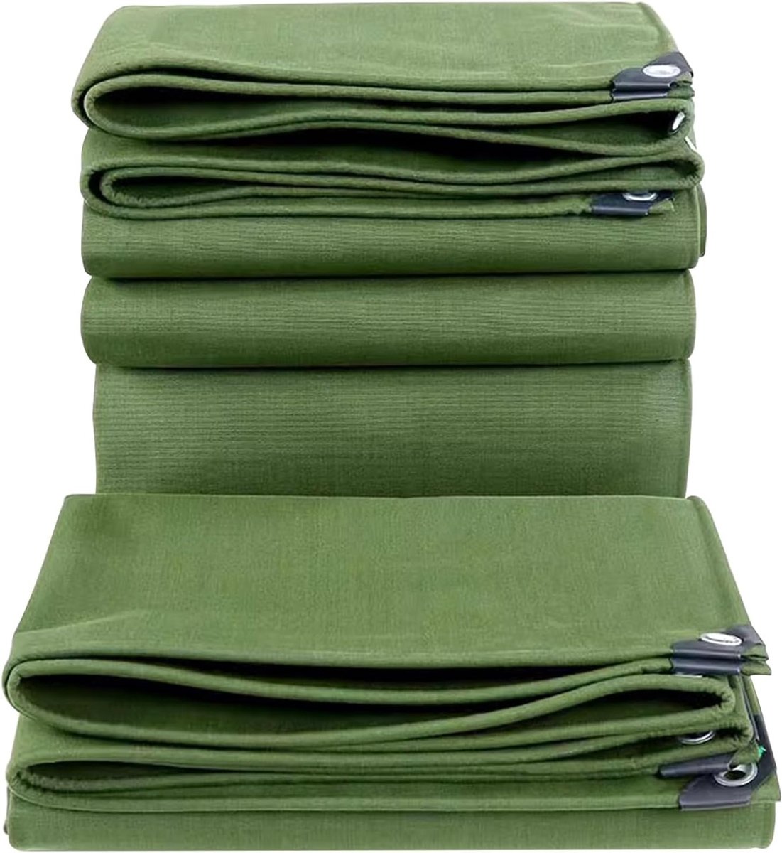 Waterdicht Zeildoek - Beschermhoes Buiten - Spullen Afdekken - Versterkte Randen - 2x2m - Groen