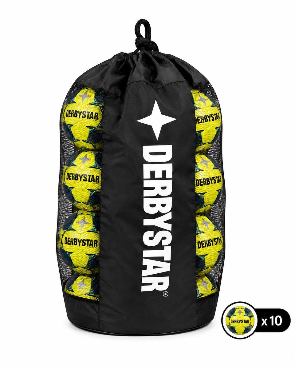 Voetbal Derbystar AG TT Kunstgras-Light 10 stuks incl. ballentas