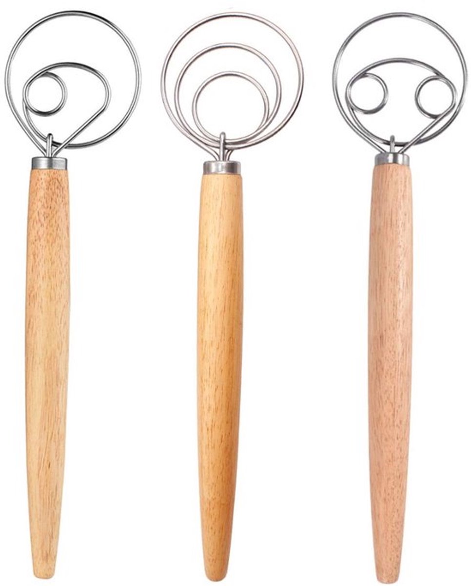 Store_7 - Deense Deeggarde Set - Professionele Eiklopper - Bruin - Roestvrijstalen