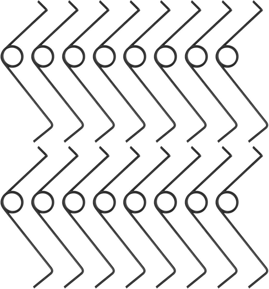 Drukveren Assortiment - Strijkijzer Veren - Strijkijzer Reparatie - Hoge Temperatuur Bestendig - 50 Stuks - Zwart