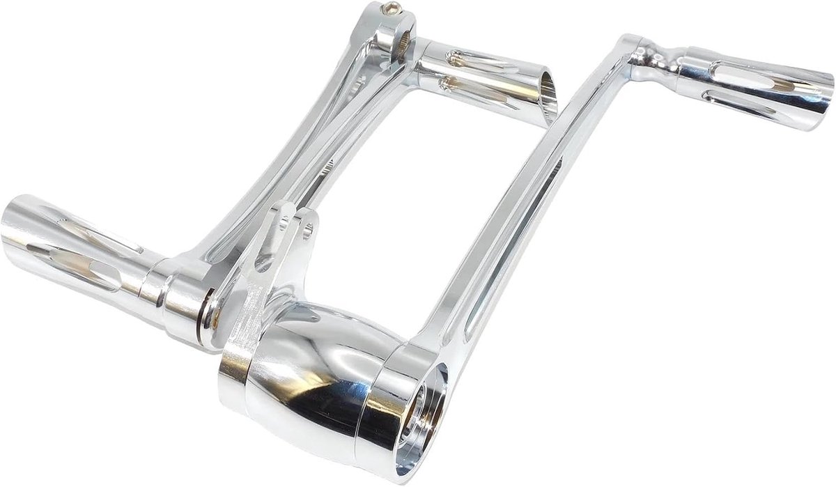 Motorfiets Voetsteunen - Pedaal Kit - Comfortabel Rijden - Duurzaam Aluminium - One Size - Zilver