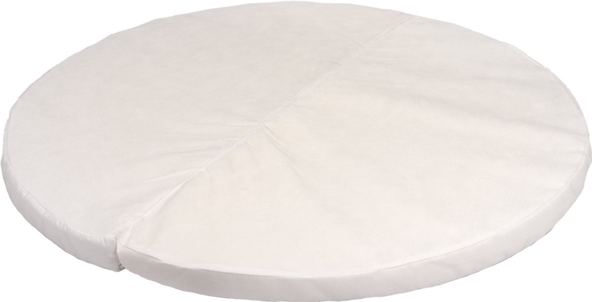 Bopita - Matras Box Rond - 95 Cm - Wit - Plooibaar