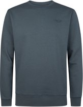 Petrol Industries - Heren Gemêleerde sweater met print forgecorner - Blauw - Maat S