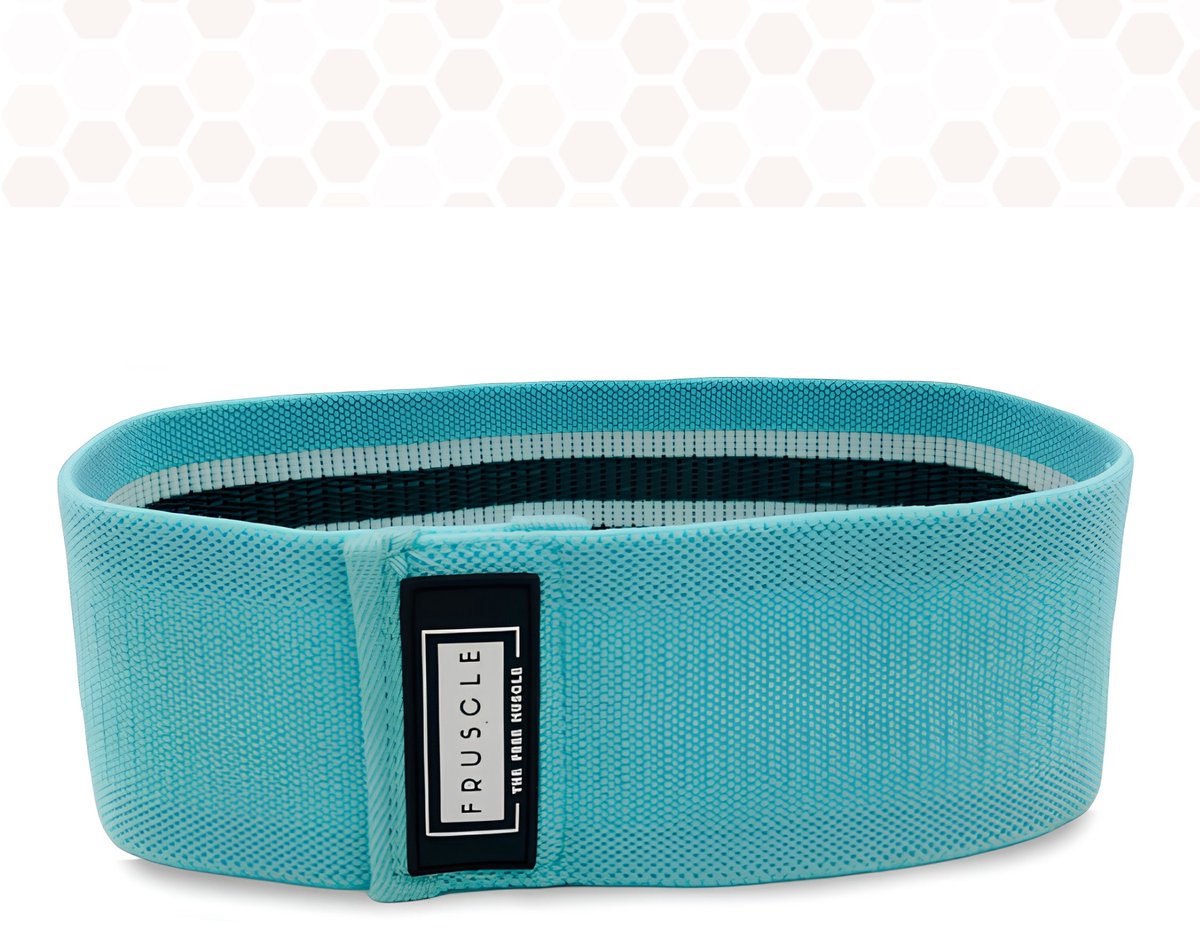 Fruscle Weerstandsband - Fitness elastiek - Bootyband - Heavy - Blauw