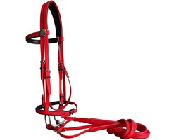 Paardenhalster Set - Hoofdstel Paard - Paardrijden Training - Robuust PVC Materiaal - N.v.t. - Geel