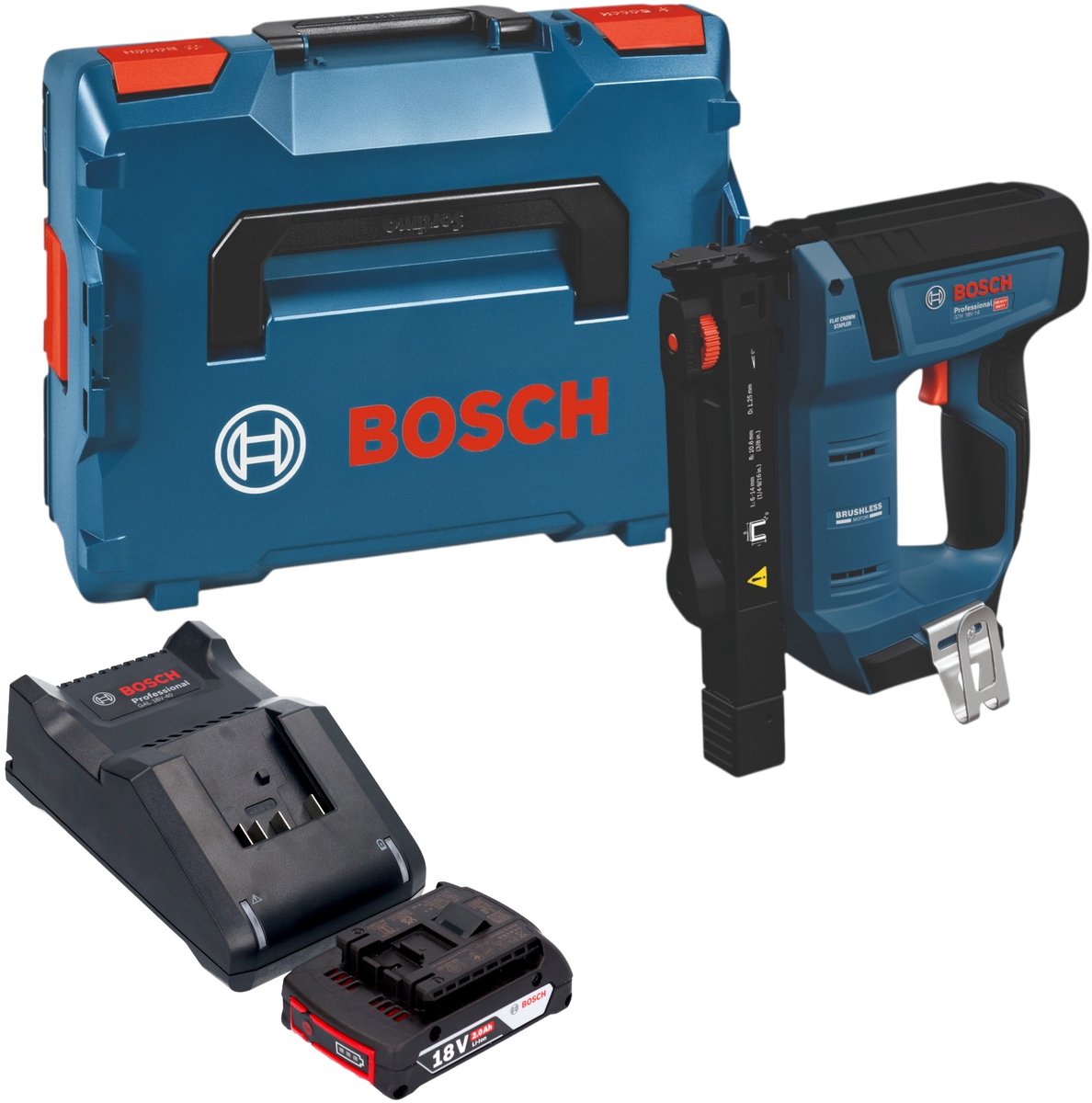 Bosch 0601482801 GTH 18V-14 accu-houtklammer - zonder accu - zonder oplader + L-BOXX