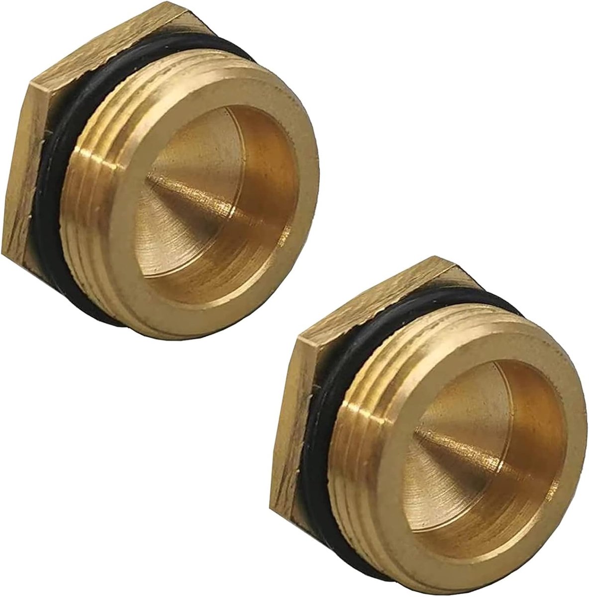 Omstelstekker Kraan - Drukknop Plug - Waterstroom Regelen - Messing Constructie - 2 Stuks - Metaal