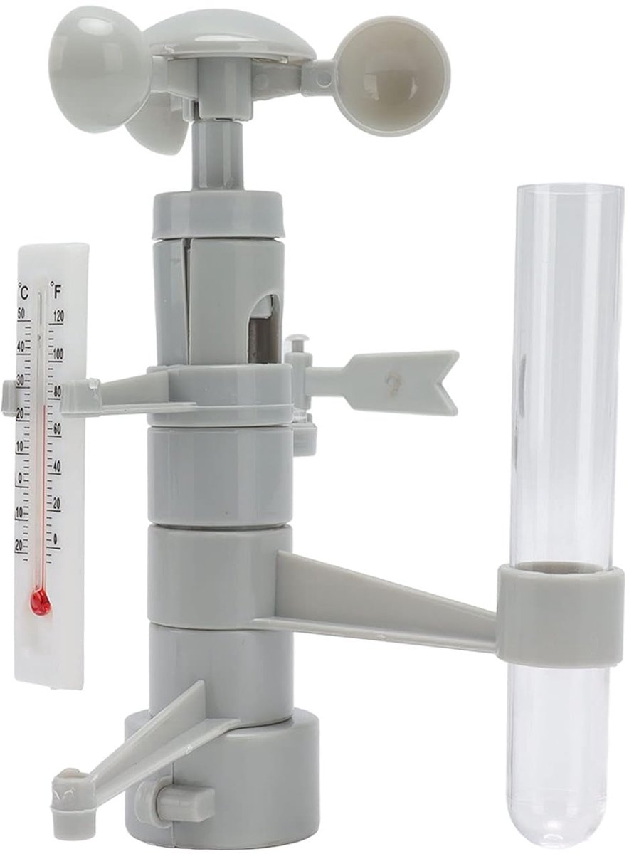 Weerstation Speelgoed - Educatieve Kit - Weer Meten - Compleet Systeem - 22 x 17 x 5 cm - Wit