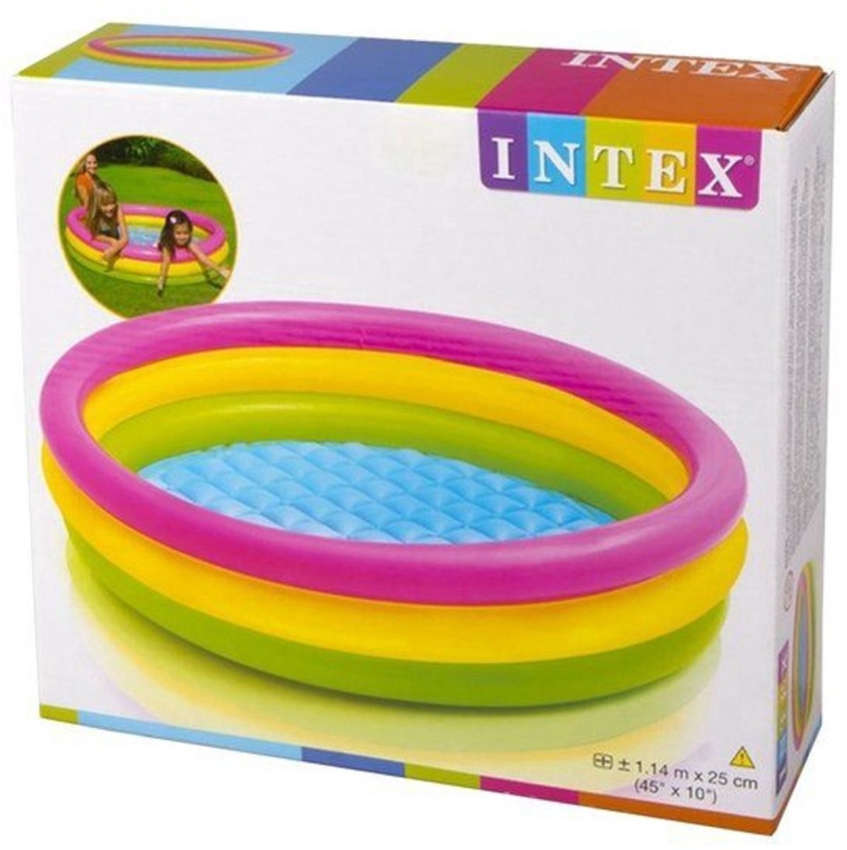 Intex Sunset Glow Opblaaszwembad - Ø 114 x 25 cm — afbeelding 7