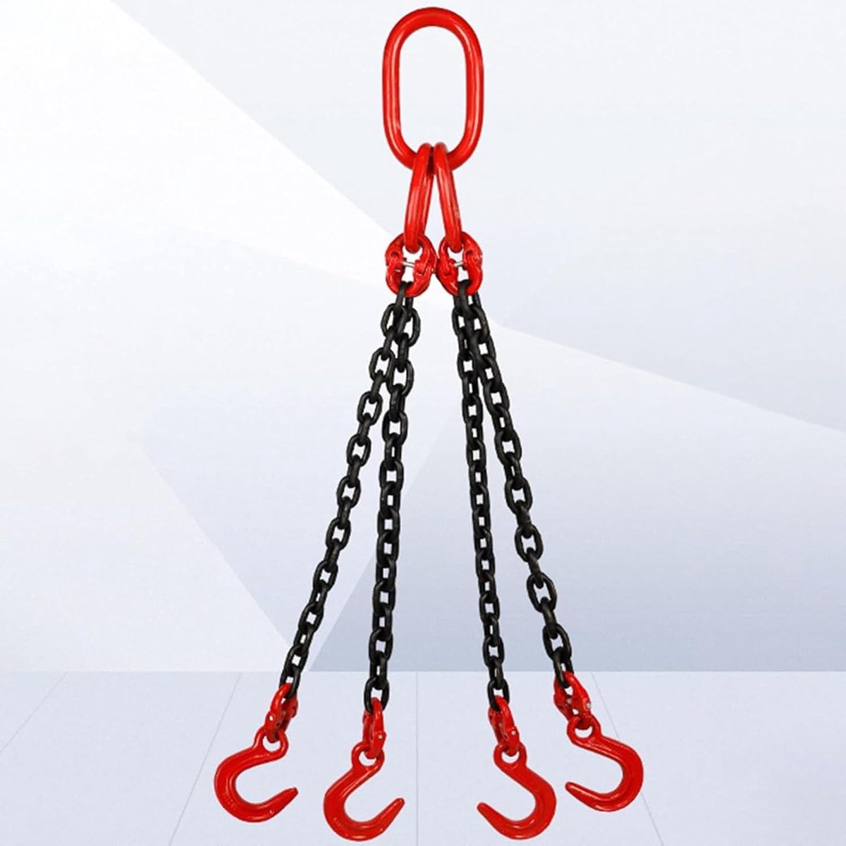 Hefkettingen met Haken - Stalen Lus - Zware Lasten Tillen - Duurzame Staalconstructie - 3 Ton Capaciteit - Zwart