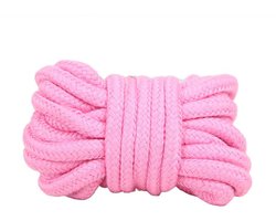 Zeloria Bondage Touw 10 Meter – Zacht Katoenen Bondage Rope 8 mm – Shibari Touw – BDSM Touw – Roze