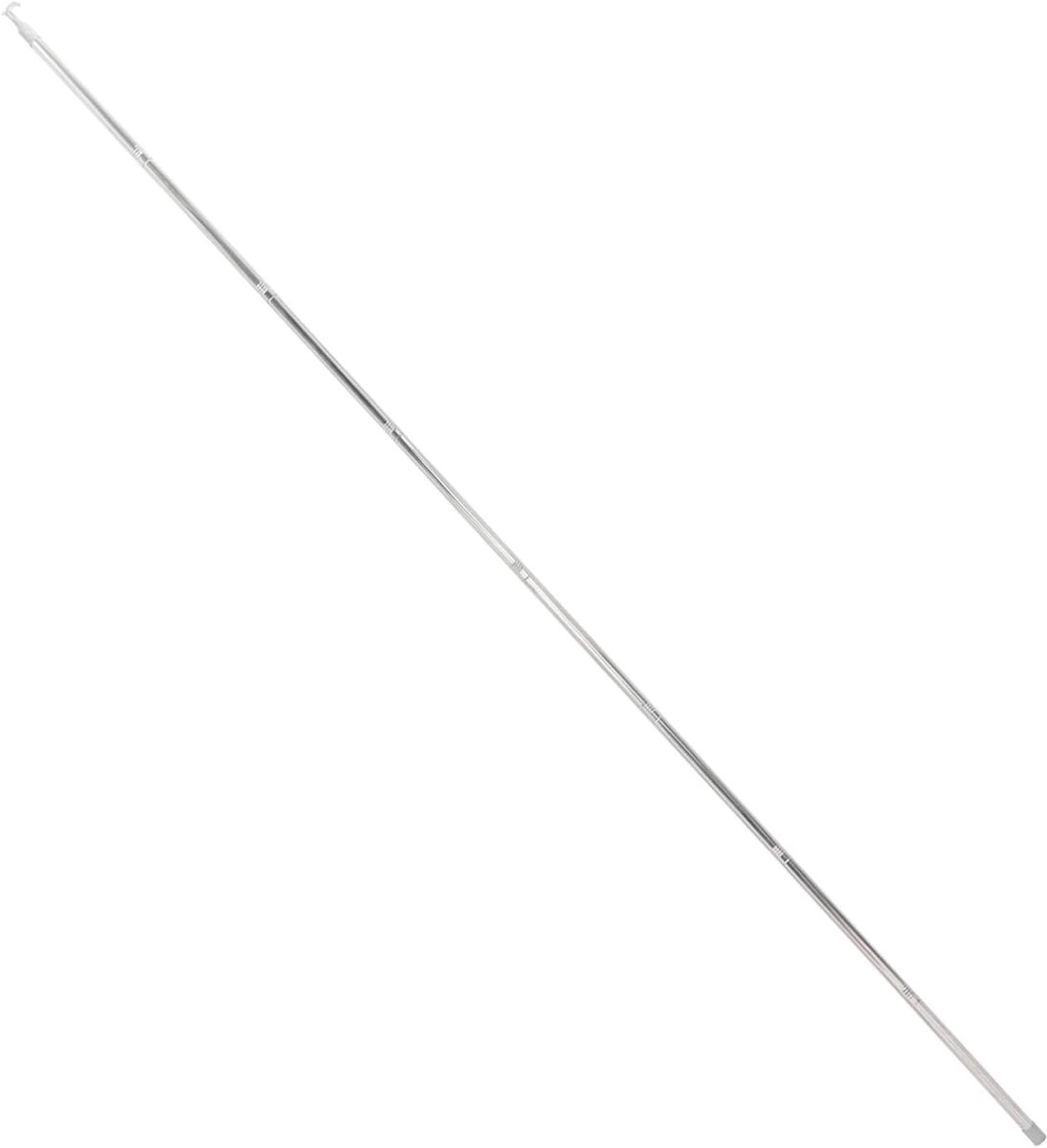 Telescoopstok Gordijn - Raambedieningstok - Hoge Ramen Openen - Verstelbare Lengte - 320 cm - Zilver