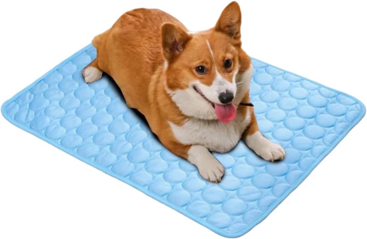 Honden Koelmat - Hondenmat Zomer - Honden Koel Houden - Ademende Mesh Bodem - XL - Blauw