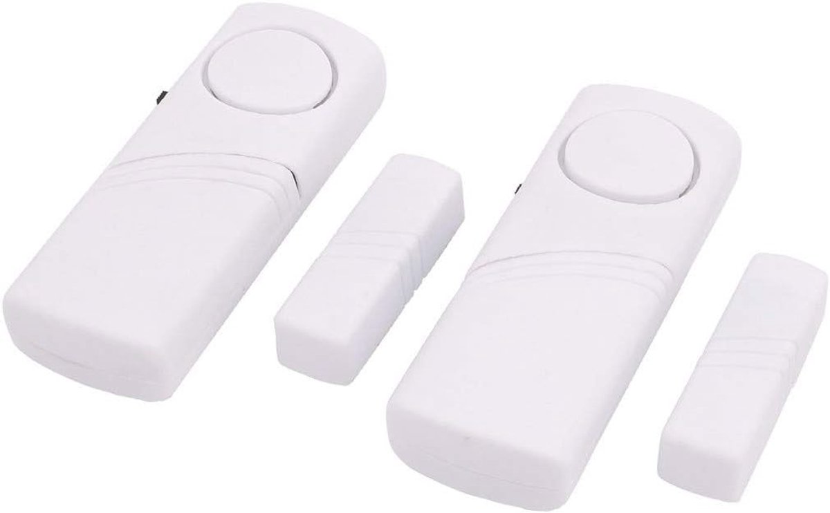 Deur Raam Contact - Magneetsensor Alarm - Huis Beveiligen - Draadloze Installatie - 2 Stuks - Wit
