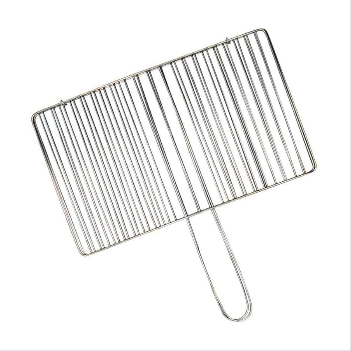 Grillmand BBQ rek Buiten koken Roestvrij staal 39 x 24 cm Zilver