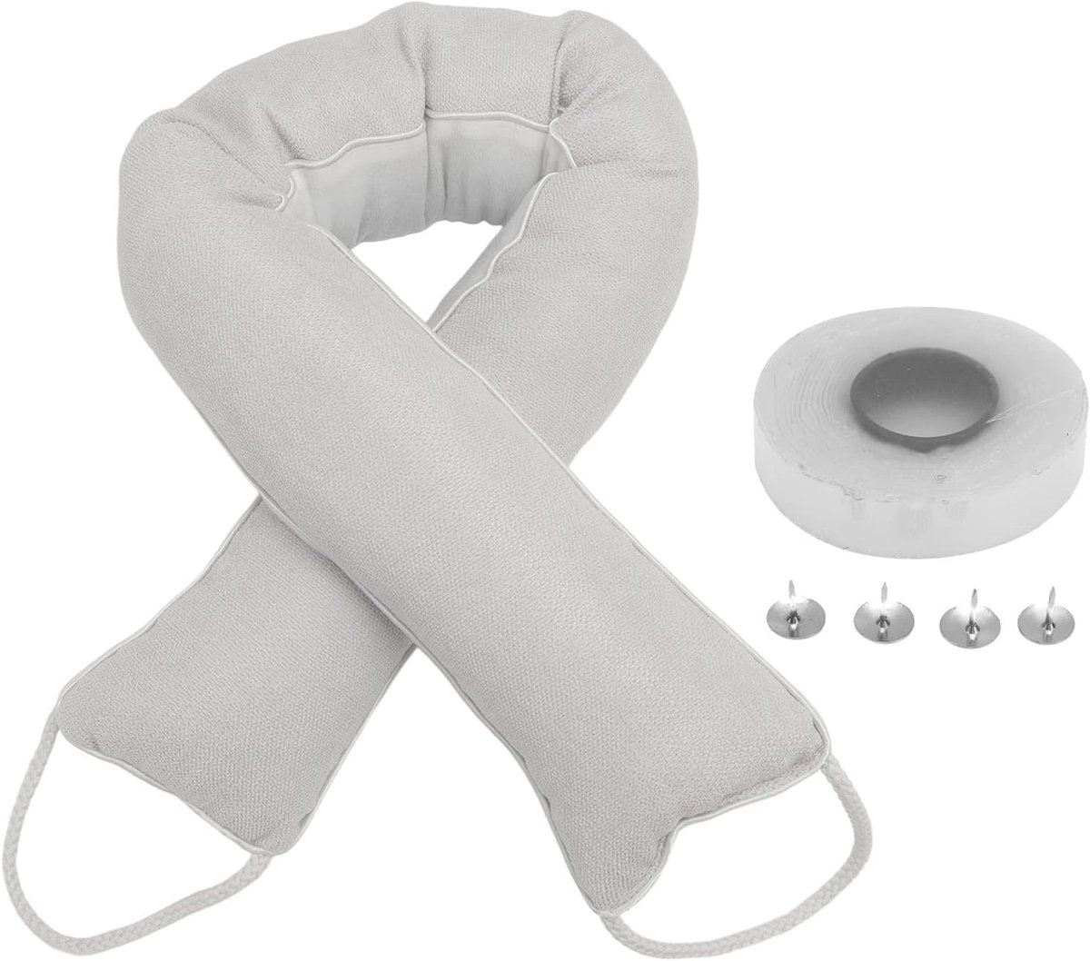 Tochtstopper Deur - Tochtslang Tochtband - Tocht Buiten Houden - Wasbaar Duurzaam Ontwerp - 812g Gewicht - Beige