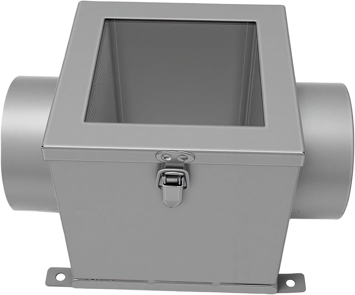Droger Ventilatiekit Pluisvanger Slang Droger Onderhoud Roestbestendige Constructie 23.5 cm Aluminiumkleur