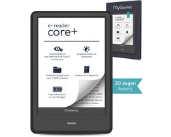 MyStories E-reader Core+ - 6 inch touchscreen E Ink - Tot 36GB opslag voor 3.500 ebooks - Schermverlichting - E-book reader - Zwart - Niet compatibel met Kobo Plus abonnement