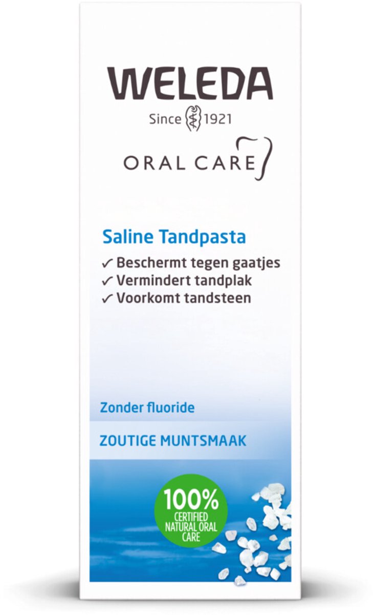 Bol.com WELEDA Tandpasta Saline - 4 x 75 ml - Voordeelverpakking aanbieding