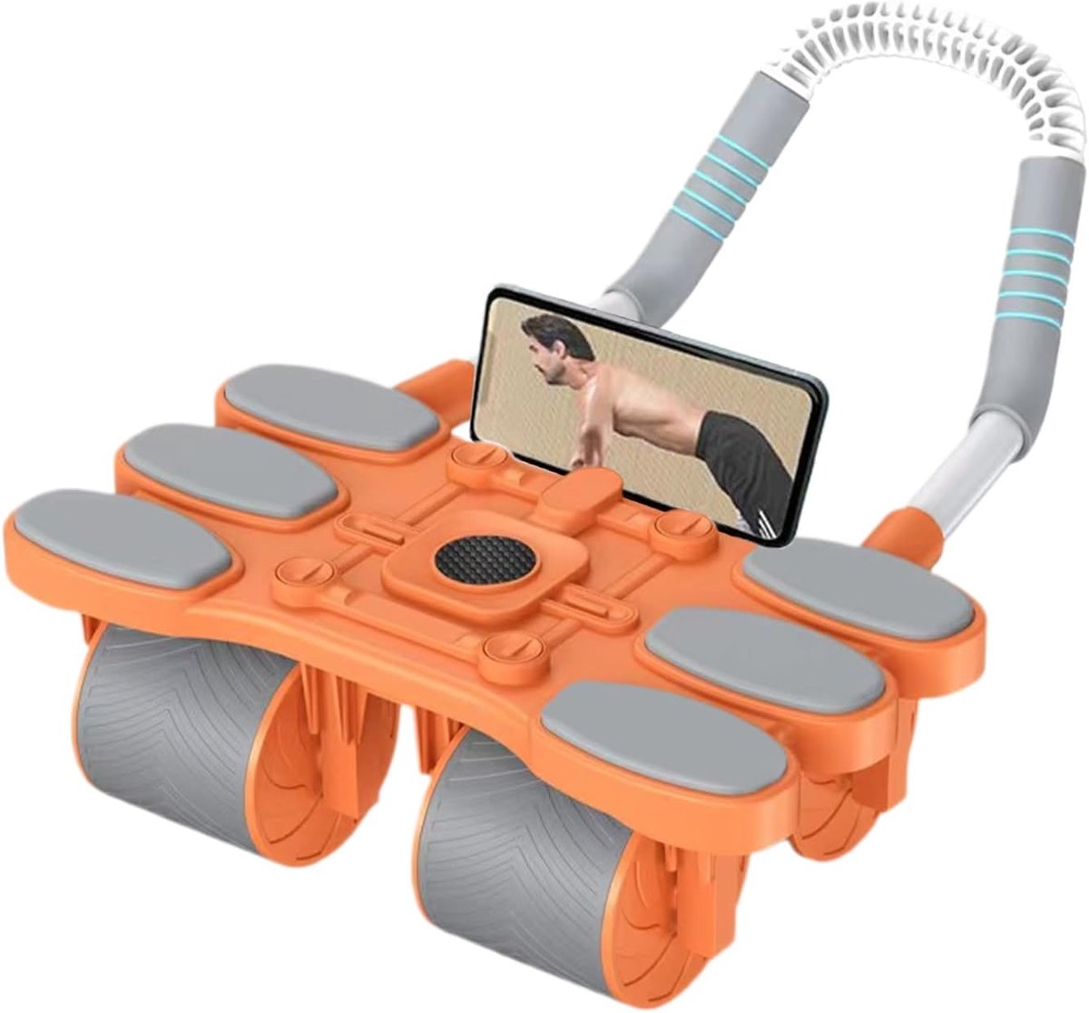 Buikspierroller Wiel - Ab Roller Core Trainer - Krachttraining Buikspieren - Versterkte Vierwielbasis - 32 x 17 x 22 cm