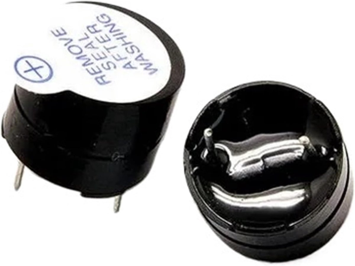 Actieve Zoemer Alarm - Sounder Luidspreker - Elektronische Meldingen - Passieve Componenten - 10 Stuks - Zwart
