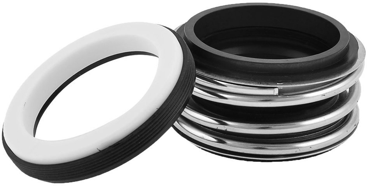 Mechanische Afdichting - Pomp Afdichting - Pompen Afdichten - Keramische Ring - 50 mm - Zwart Zilver