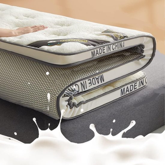 Futon Matras - Japanse Slaapmat Vloermat - Comfortabel Slapen - 5-Laags Structuur - 80x190cm - Camel — afbeelding 4
