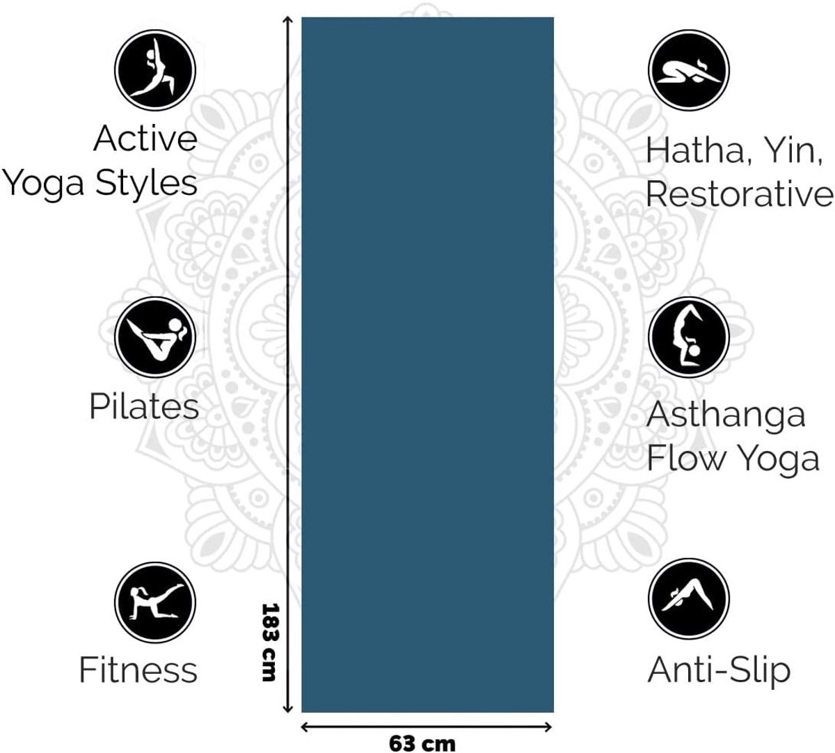 Yogamat - PVC - Optimale grip - Slijtvast - Voor beginners en gevorderden