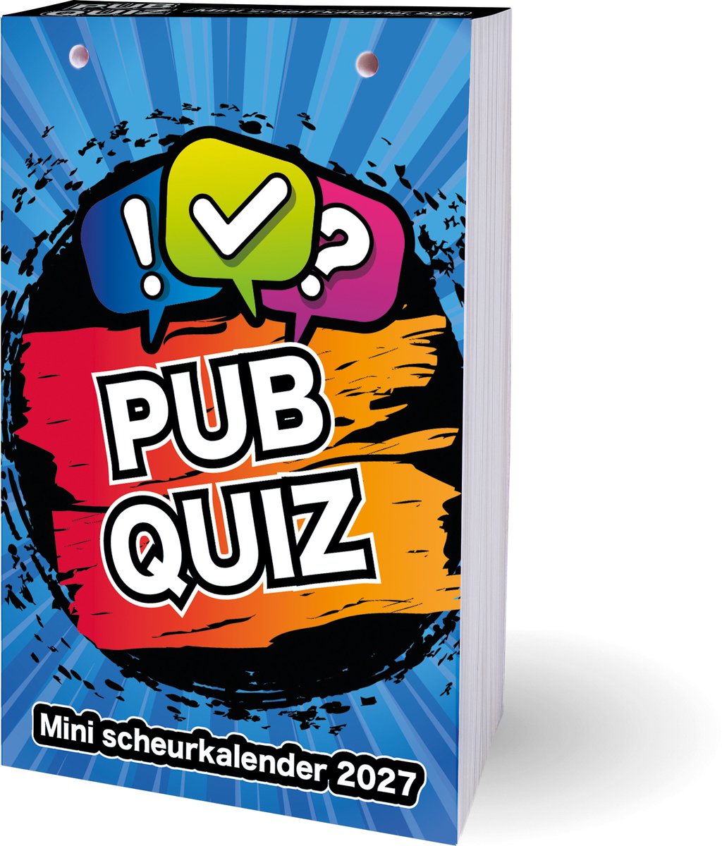 Pubquiz mini scheurkalender - 2027