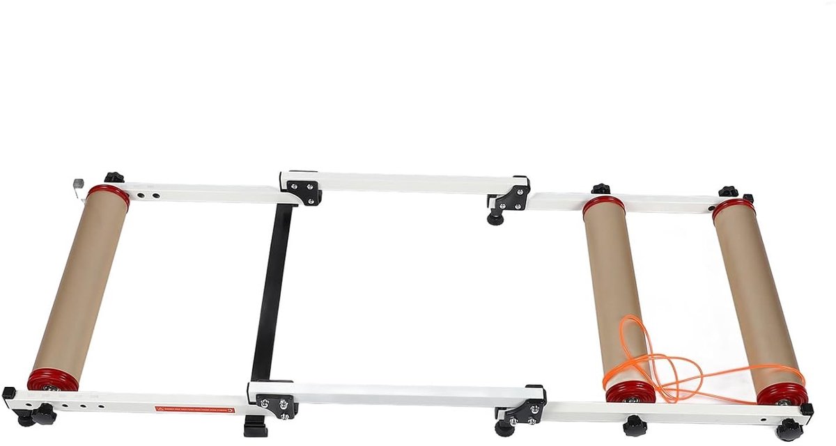 Fiets Roltrainer - Indoor Fietsen - Conditie Opbouwen - Stille Rit - 130x52cm - Zwart