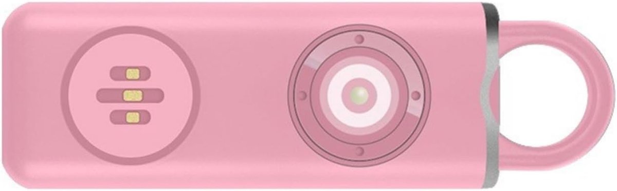 Persoonlijk Alarm - Noodsignaal - Veiligheid Vergroten - 130dB Geluid - Compact Formaat - Roze