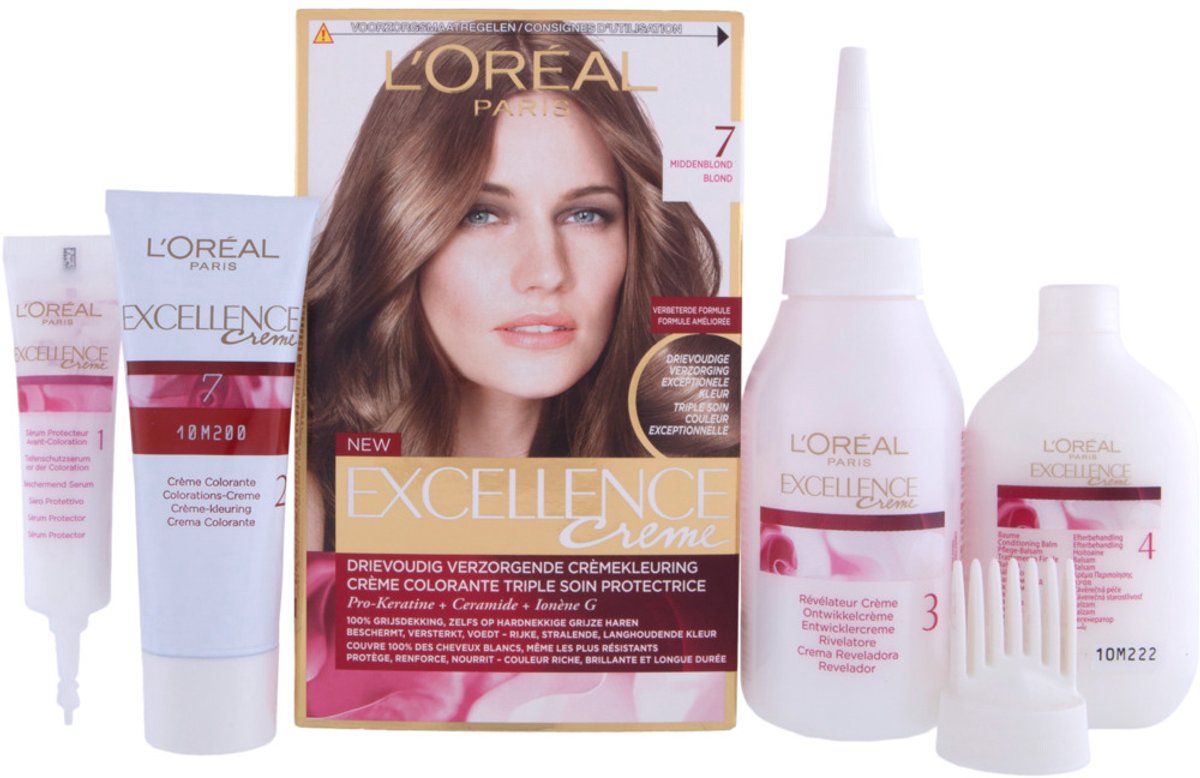 L’Oréal Paris Excellence Crème Haarverf - 7 Middenblond
