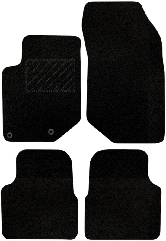Tip-it - Jeu de tapis de voiture Peugeot 2008 2020 - 2024 - Ajustement parfait - 4 pièces
