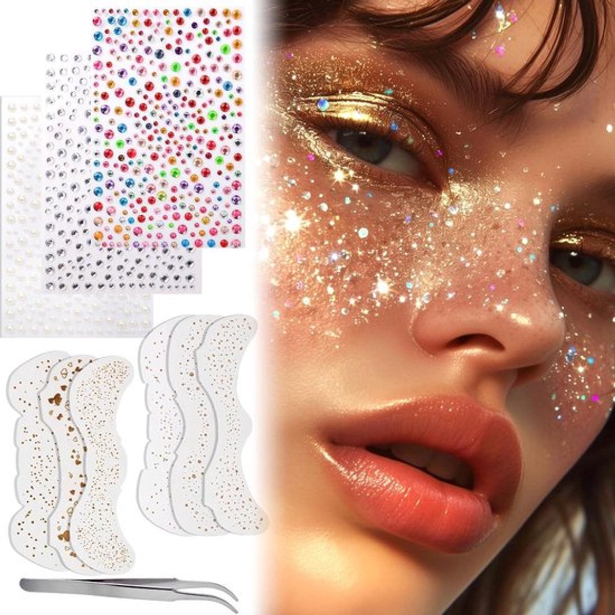 Allecto Plus - Waterdicht - Glitter Zomersproeten Tattoos - Festival