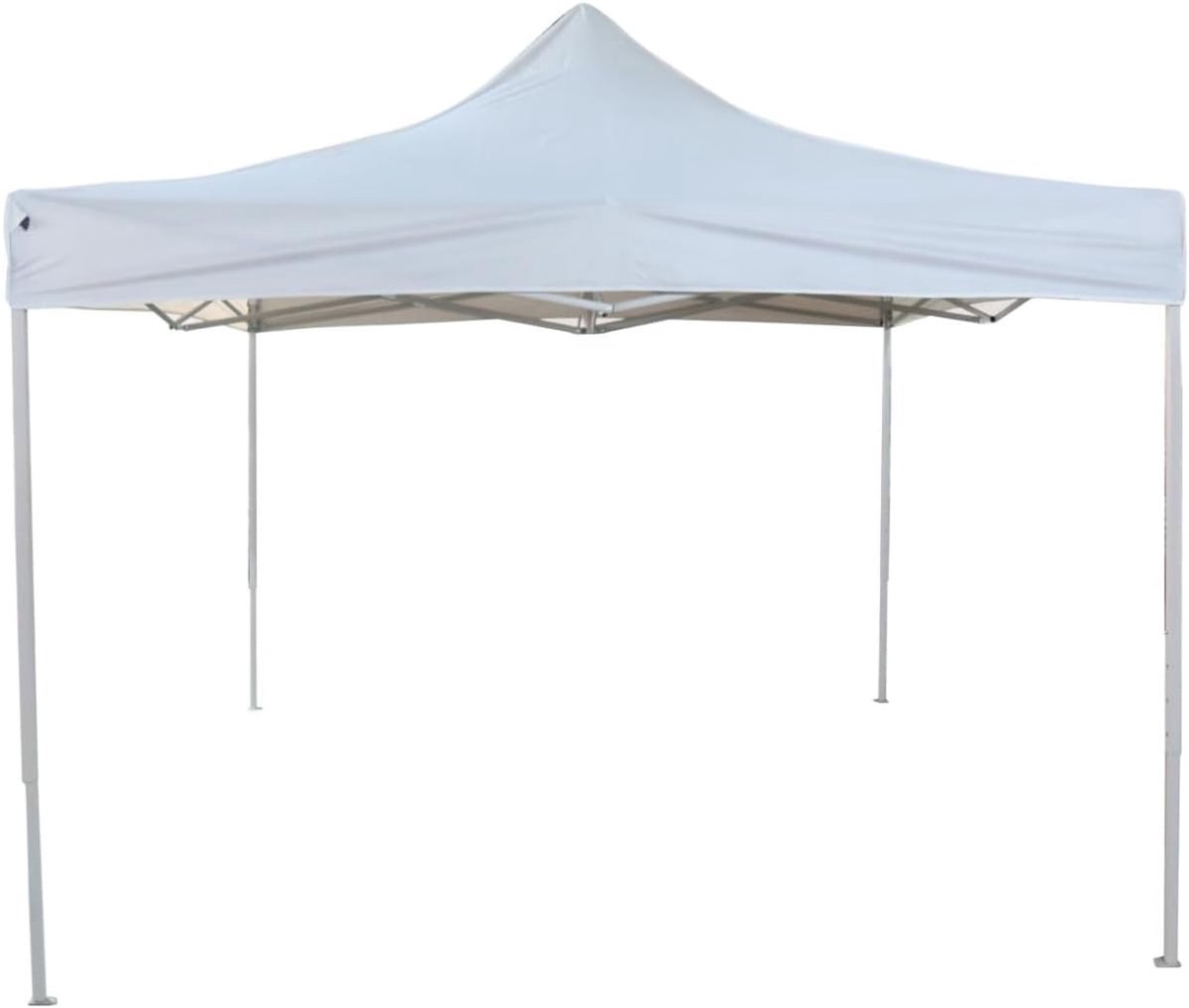 Partytent Easy-Up - Harmonica Tent Vouwtent - Feestjes Organiseren - Harmonica Frame - 3 x 3 meter - Wit