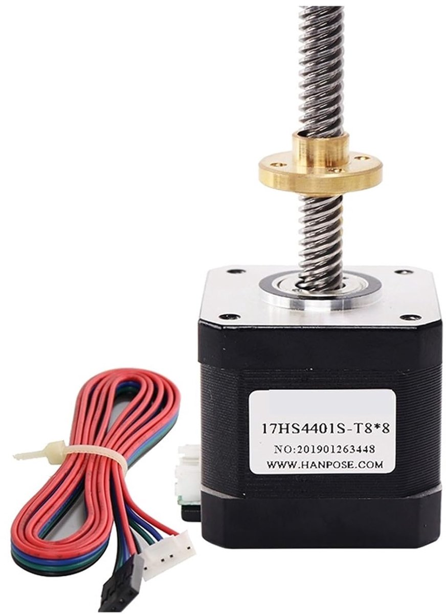 Schroef Staven - Lineaire Actuator - Precisie Beweging - Lage Geluidsmotoren - 100-350MM - Zilverkleurig