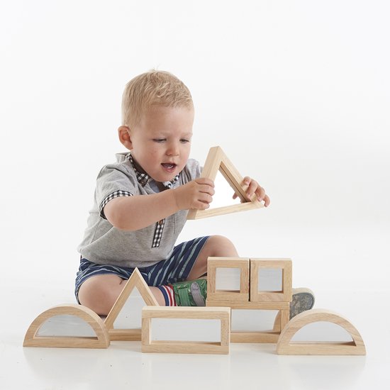 TickiT - Spiegel Blokken Set - Groot (8 stuks) van TickiT — afbeelding 5