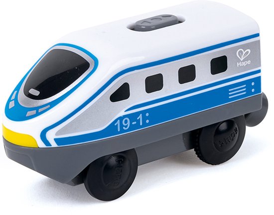 Houten trein locomotief blauw - Hape - vanaf 3 jaar van Hape — afbeelding 2