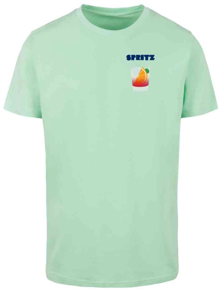 Mister Tee Vintage Spritz Heren Tshirt XS Mintgroen