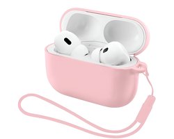 Studio Air® Airpods Hoesje Pro 3 Siliconen Case - Roze - Soepel Airpod Hoesje voor Airpods Pro 3 (model 2025)