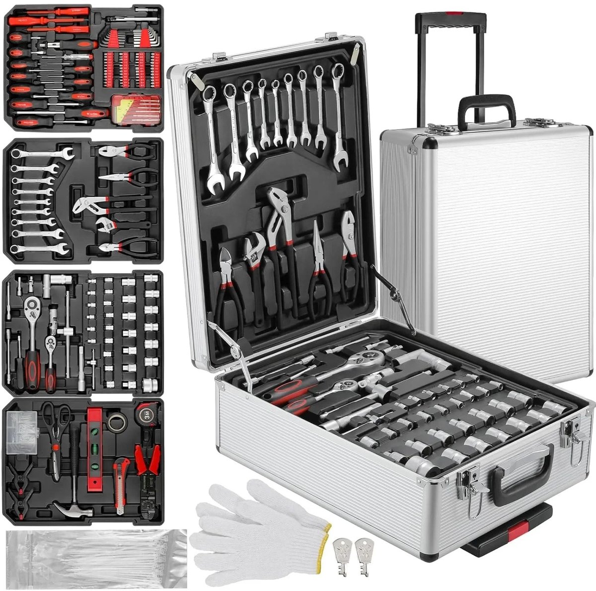 Sello! gereedschapskist – gereedschapset – gereedschapskoffer – complete set – aluminium koffer – 799-delig