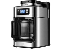 Automatische Koffie Slijpmachine - Zwart - Grote Capaciteit van 1.2L - Slimme App Bediening - Voor Koffie- en Theeliefhebbers